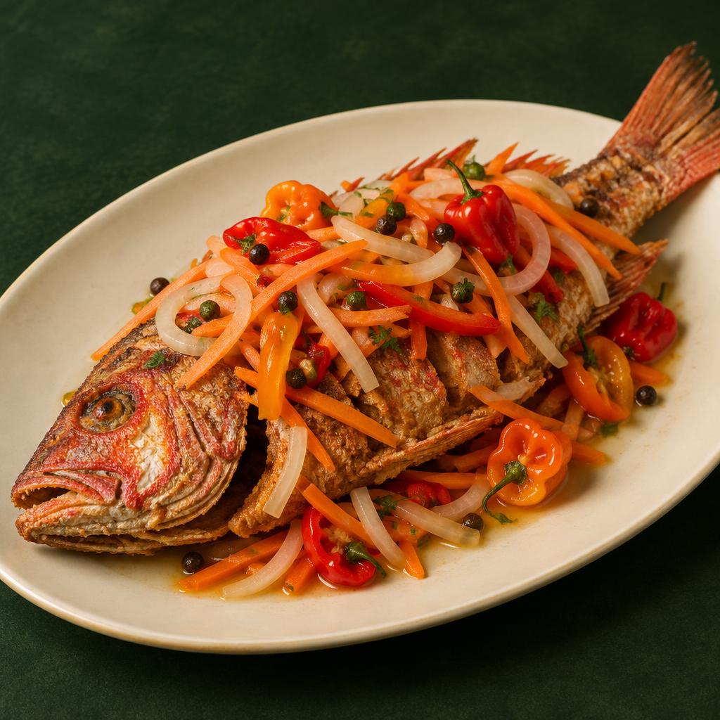 Poisson escovitch (vivaneau)